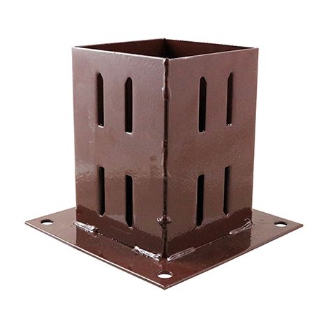 TIMCO Bolt Down Post Support Quick Fit Oxide Red - 75mm