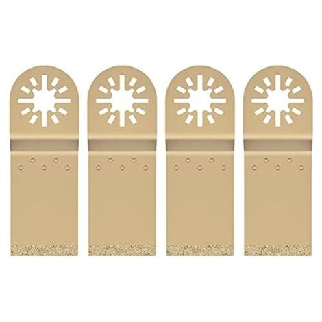 Lot de 4 lames scie oscillantes - Outil multifonction en métal pour bois et matériaux durs 7,8 x 3,3 cm (1/5)