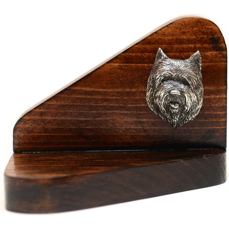 Cairn Terrier II - portacandele in legno a forma di cane, porta lumini, oggetto commemorativo per cani di Art-Dog (1/5)