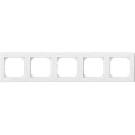 MERTEN - 478519 - CACHE M-SMART POUR 5 PRISES - BLANC BRILLANT