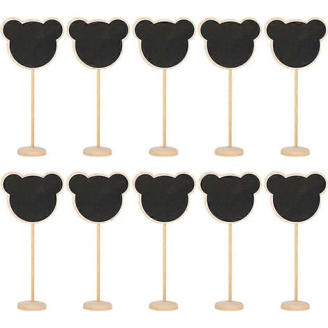 Tableau noir décoratif pour table de fête en bois panneau de table à faire soi-même (1/5)