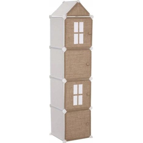 Atmosphera Scaffale per bambini beige a colonna
