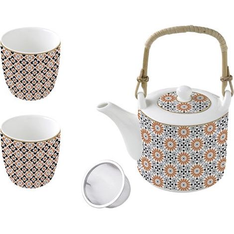 Confezione Teiera + 2 Tazze - Geo Ethnic - Easy Life