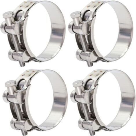 Collier de serrage, Lot de 6 Plage de Serrage 40-43mm, T-Bolt Collier Inox, Colliers de Serrage à Boulon en T pour Conduite d'eau, Conduite de gaz, Tube d'automobiles (1/4)