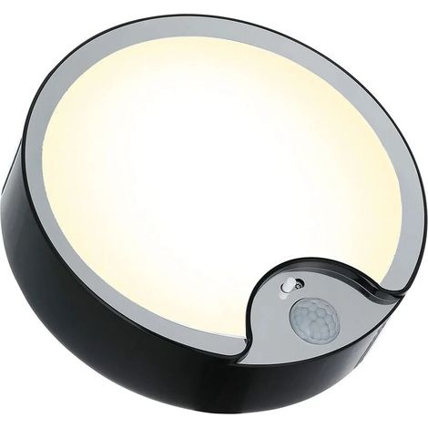 Plafonnier LED à Détecteur de Mouvement, Lampe de Plafond Intérieure Super Lumineuse à Piles, pour Grenier, Buanderie, Garage, Couloir, Escalier, 18,3cm 300LM N lumière chaude-LIAIKI (1/5)