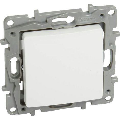 Interrupteur simple Legrand Niloé 10 AX blanc à vis