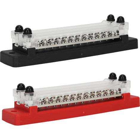 Blocs de distribution d'énergie antirouille en acier inoxydable 12 canaux 150 A 12 à 48 V, adaptés aux navires et aux automobiles. (1/5)