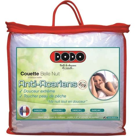 DODO Couette temperee 350gr/m2 BELLE NUIT 200x200cm (1/4)
