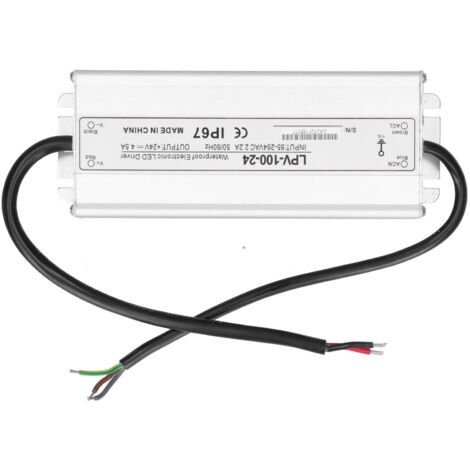 Alimentation à découpage étanche 100W 24V DC pour LED, driver électronique sortie unique LPV-100-24 (1/5)
