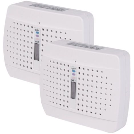Petit Déshumidificateur rechargeable, portable, absorbeur d'humidité à haute efficacité pour placard, 2 pièces, blanc (1/5)