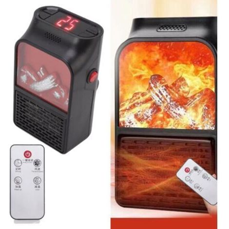 Mini-Heizstrahler mit 1000 W PTC-Keramikflamme, schnelles Aufheizen, leise, tragbar, mit mattiertem, flammhemmendem Gehäuse, für den Heimgebrauch, EU-Stecker, 220 V
