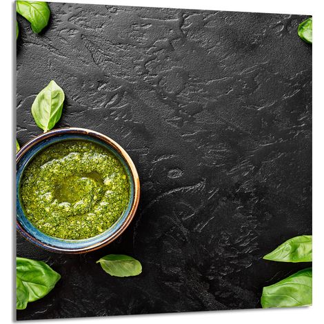 PANEL DE VIDRIO PARA COCINA 60x65 Albahaca (1/5)
