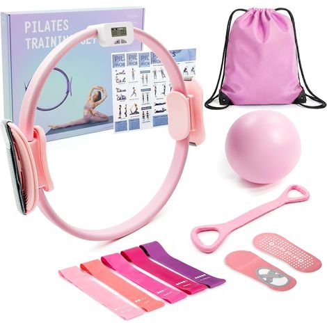 Pilates kit for women ring with counter, circle 35 cm, ball, bands (1/5)