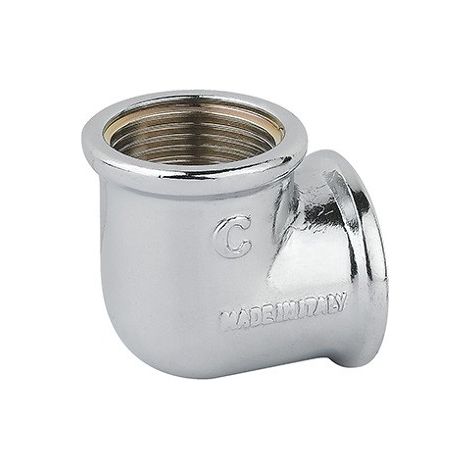 GOMITO FF OTTONE CROMO 1/2