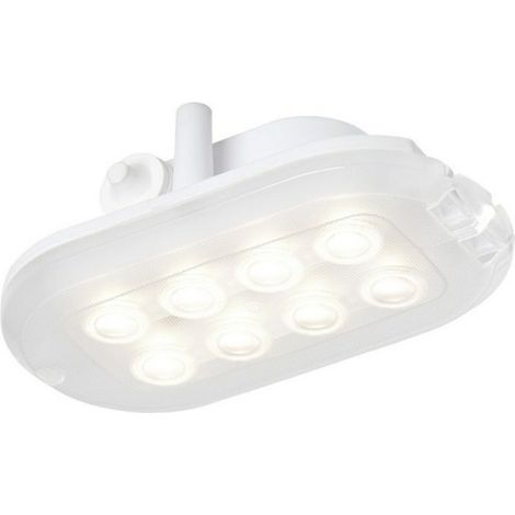 Apparecchio di illuminazione ovale a LED, 450 lumen, 840 Hz, IP44, 4,7 W, bianco
