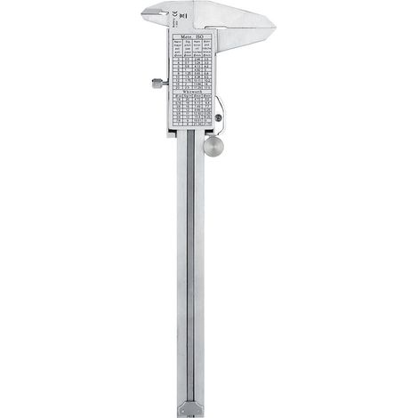 Digitales Mikrometer – Modell DC150 – Kohlenstoffstahl, silberfarben – 0–150 mm, hohe Präzision ±0,05 mm mit LCD-Anzeige – für Innen- und Außentiefenmessungen (1/5)