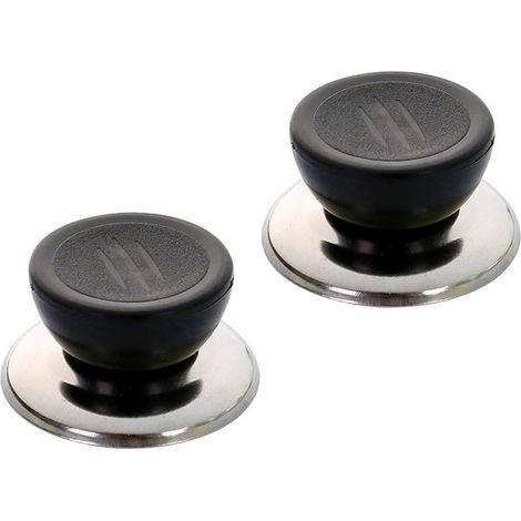 5 pièces Bouton de Couvercle Casserole Couvercle Boutons Noir Universel Remplacement Boutons de Ustensiles de Cuisine avec Vis Poignée Boutons de Rechange pour Couvercle de Casserole (1/5)