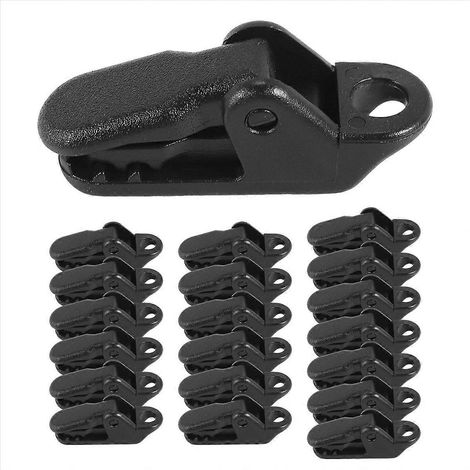 20 pinces de fixation de bâche pour tente, auvent et toile (1/5)
