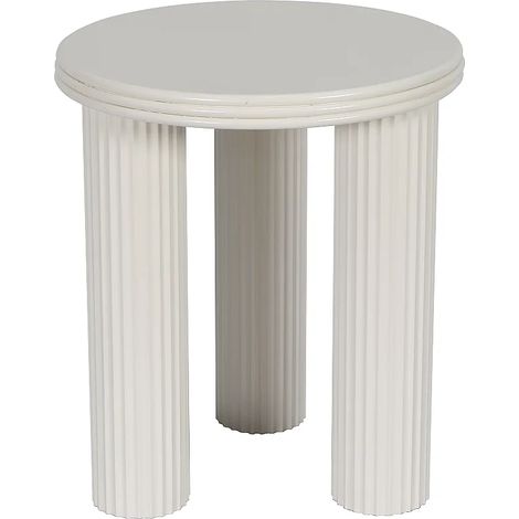 Tavolino in metallo H45 cm Crema - RAVOKA (1/3)