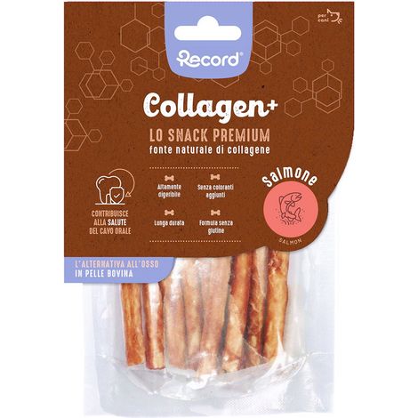 Collagen più snack per cani sticks taglia s 60 g gusto salmone (1/2)