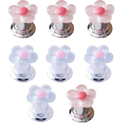 Lot de 8 rallonges de bouton de chasse d'eau en forme de fleur pour (1/5)