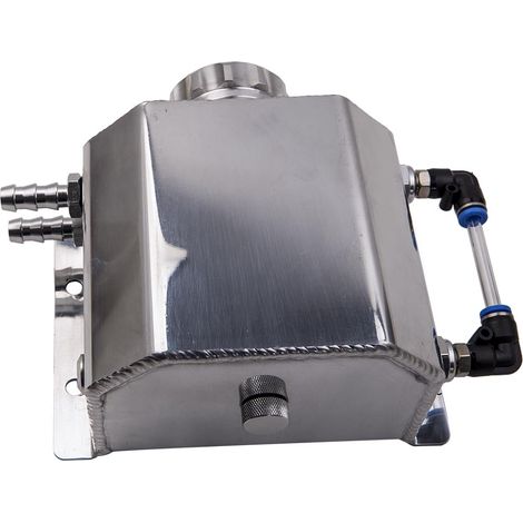 1000ML Alloy Aluminium Car Engine Oil Catch Can Breather Tank Bottle Reservoir (1/5)