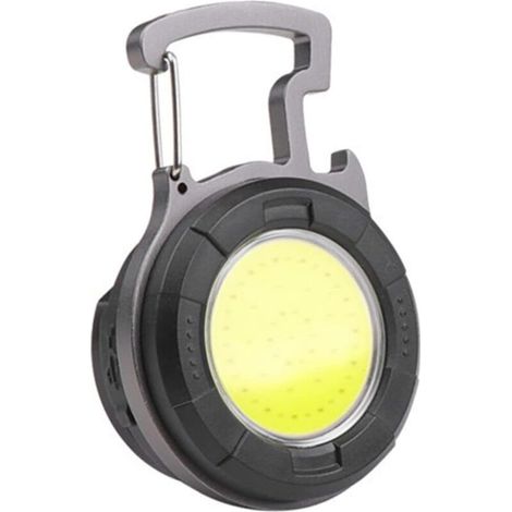 Lampe de Poche USB Rechargeable avec Porte Clés Torche Multifonctionnelle pour Camping et Activités Extérieures Modes Éclairage Pratique et Portable
