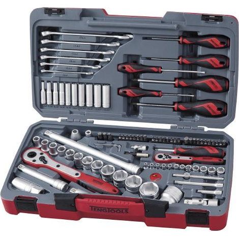 Juego de llaves de vaso 1/4" y 1/2" de 95 piezas TENGTOOLS TM095 (1/5)