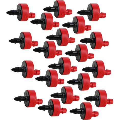 Lot de 20 goutteurs auto-régulant auto-perçant rouge - 8lh - jardiboutique