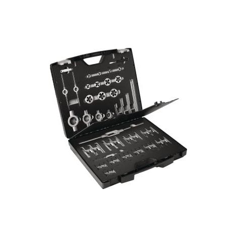 Juego de machos y terrajas M3-M20 54pz.HSS Estuche plást. TECWERK (1/2)