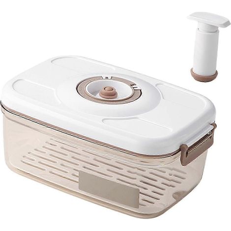 Organisateur de réfrigérateur, boîte de rangement alimentaire, organisateurs de réfrigérateur pour congélateur, vide-poches-2.1L (1/5)