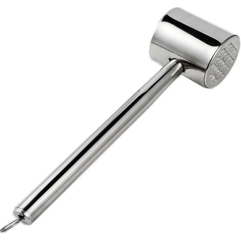 Marteau a viande,Moule steak haché,Acier inoxydable 304,Maillet à viande double face, lavable au lave-vaisselle, idéal pour les escalopes, les côtelettes, le poulet, le steak (1/5)