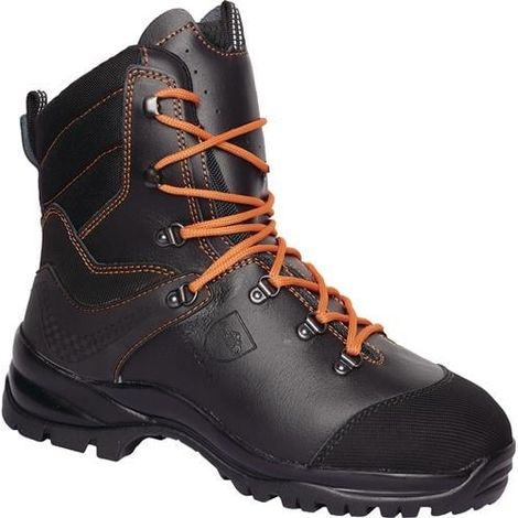 Botas de seguridad forestal KAILASH T.43 negro/naranja piel lisa S3 HRO CI HI SRC (1/5)