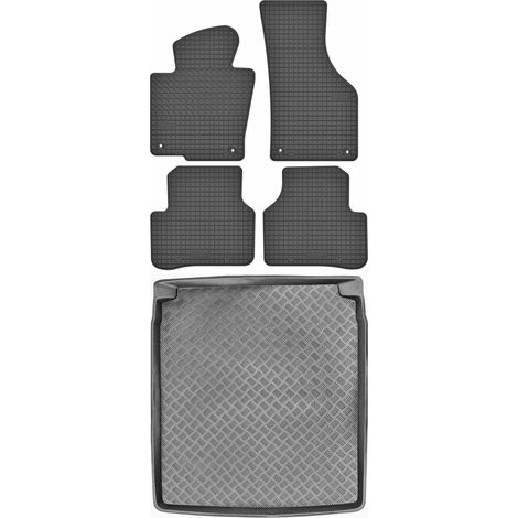 SET di tappetini in gomma per auto e tappetino per bagagliaio per Volkswagen Passat B6 berlina dal 2005 al 2010