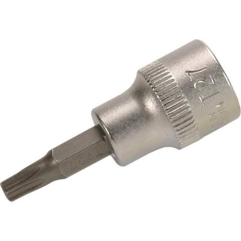 Douille à Embouts 10 mm (3/8) Profil T Torx - Perçage T27 - Précision et Robustesse, Acier - D-Work (1/4)