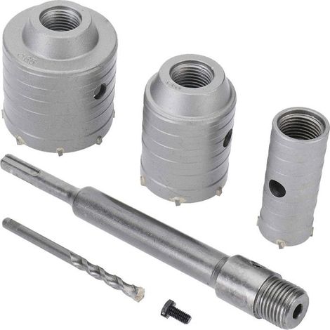 Forets de scie-cloche SDS Plus pour béton, ciment, pierre, mur - 65 mm, 50 mm, 30 mm (1/5)