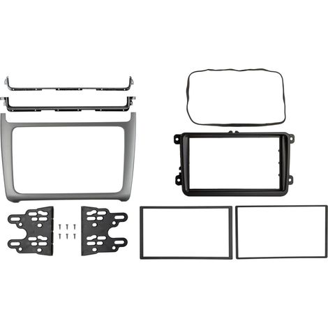Support Autoradio 2Din VW Polo 04 2014-07 2017 argente