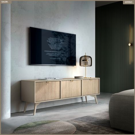 Meuble TV - L.158 x H.52 x P.38 cm - KAORI (1/5)