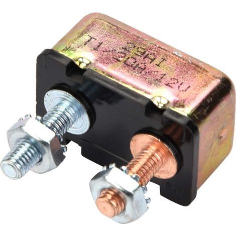 Disjoncteur, fusible automatique universel marin de réinitialisation de fusible marin automatique 12 / 24V avec la couverture en métal [20A]. (1/5)