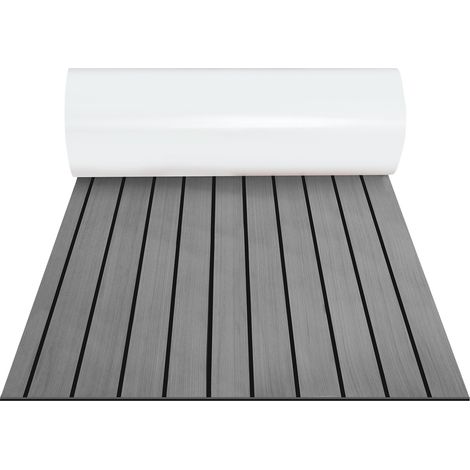 EVA teak schiuma barca yacht pavimentazione mat ponte tappeto autoadesivo per barche marina 1X Strisce 2400x900x5mm Grigio (1/5)