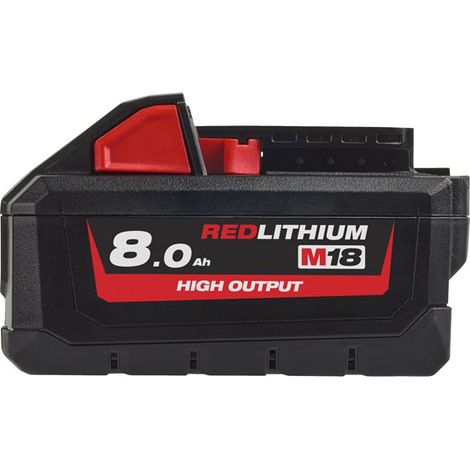 Batteria M18™ HIGH OUTPUT™ 8.0 AH modello M18 HB8 Milwaukee 4932471070