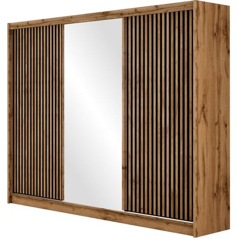 Armario Honolulu 225 , 215x250x61cm, Puertas de armario: Correderas, Número de estantes: 0