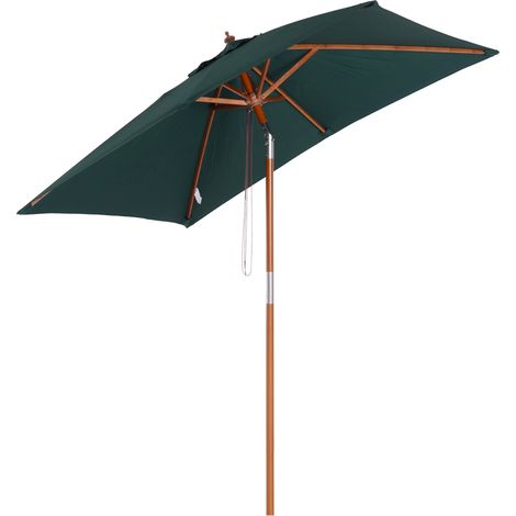 Ombrellone da Giardino Rettangolare 2x1,5m Mauritz Verde (1/5)