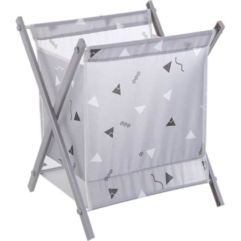Panier à linge pliable, panier à linge, sac de rangement pour jouets, organisateur, triangle gris (1/5)