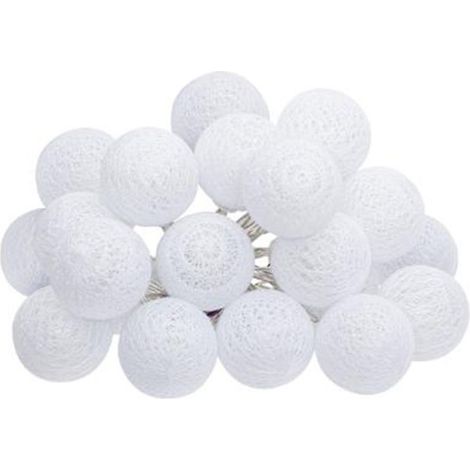 Guirlande Lumineuse à Led "20 Boules" Blanc (1/2)