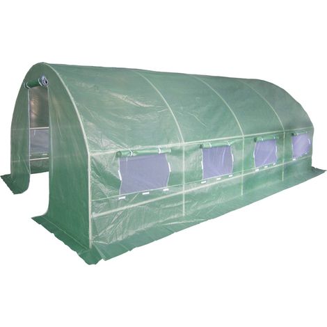 Gewächshaus Tunnel Treibhaus Frühbeet Pflanzbeet Tomatenhaus 600x300cm 6x3m (1/5)