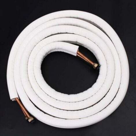 PRÊT A POSER LIAISON BI TUBE FRIGORIFIQUE M1 CLIMATISATION 1/4 3/8 RACCORDS PRÊT MONTES 1 METRES NF,Diamètre du tube (6+10) 1P1 m tube de cuivre avec écrou (1/3)