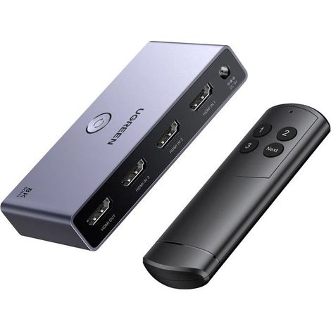 Conmutador HDMI - UGREEN - 15604 - 3 entradas 1 salida - HDMI 2.1 - 8K@60Hz (1/4)
