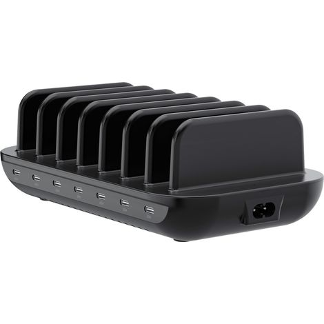 Caricabatterie da parete USB veloce Conceptronic OZUL07B, nero. (1/5)