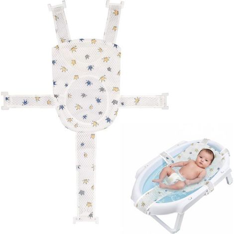 Hamac de bain pour bébé 1 unité Maille respirante Réducteur avec 5 sangles Nouveau-né 0-6 mois (1/5)